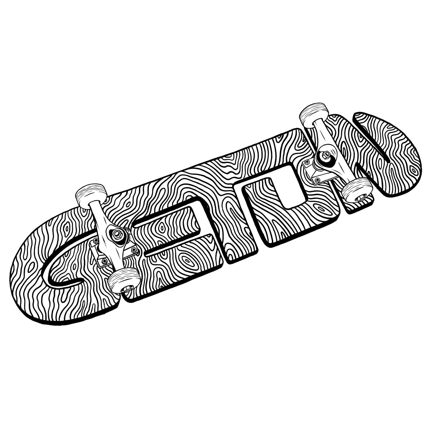 White Woodgrain T-Shirt