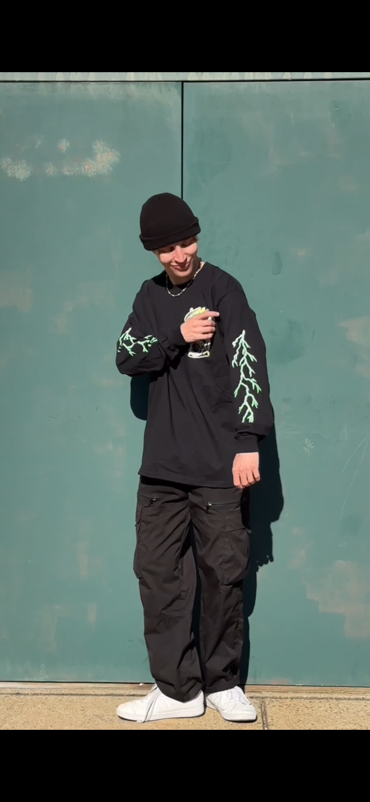 Black Skeleton Long Sleeve