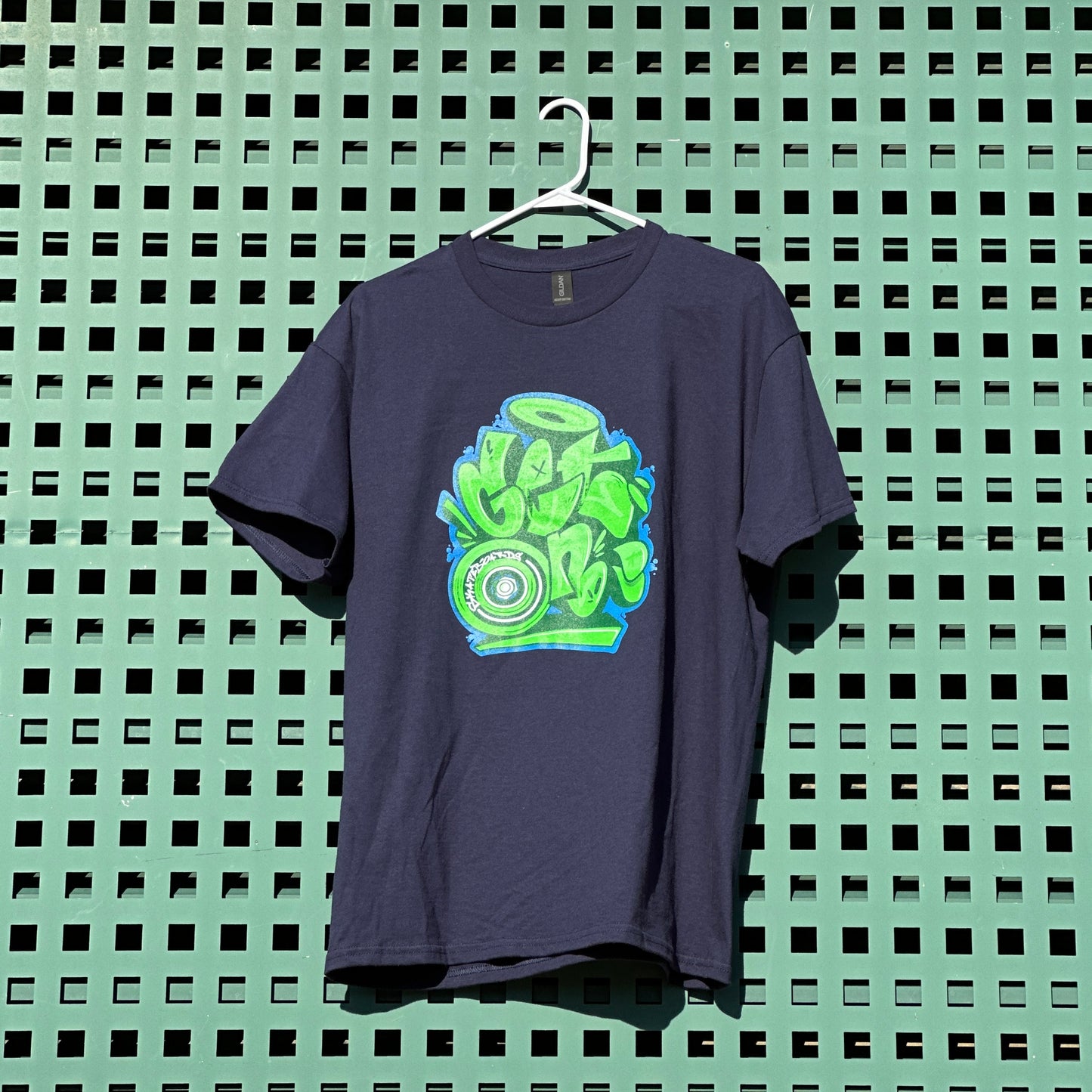 Navy Blue Graffiti T-Shirt