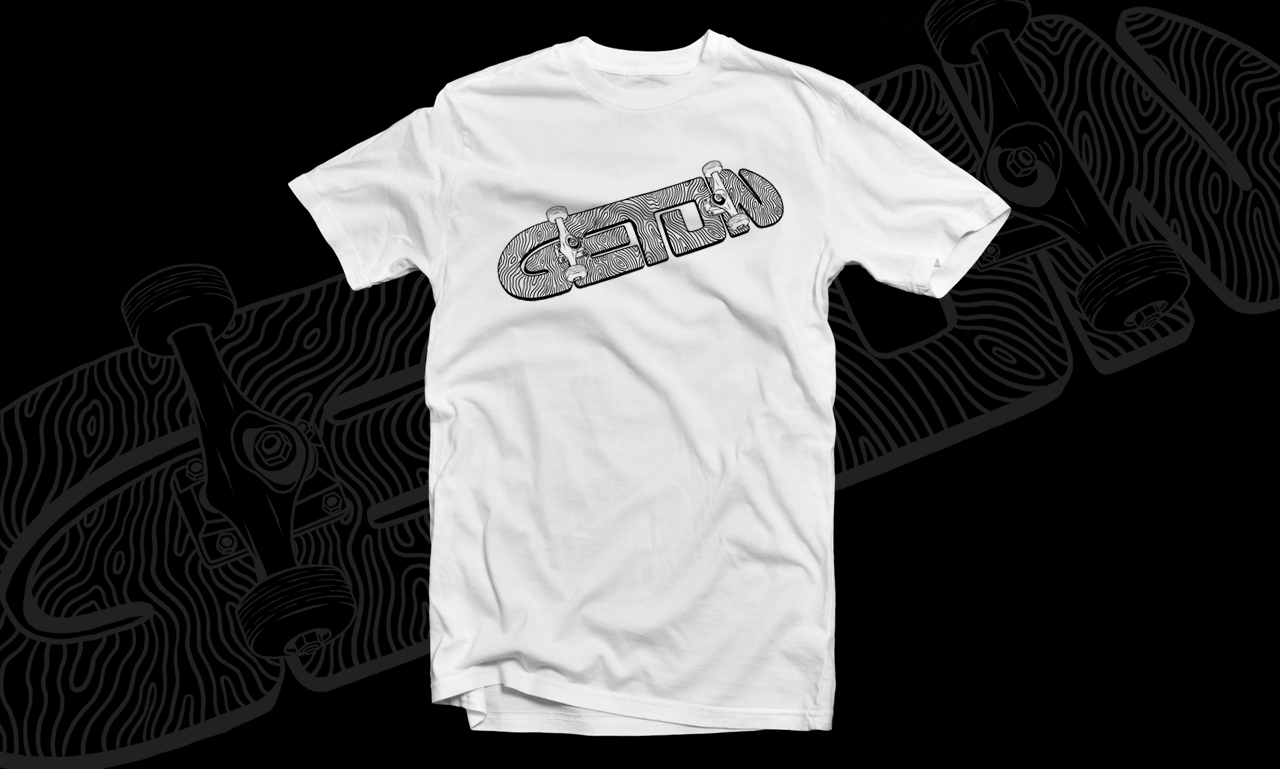 White Woodgrain T-Shirt