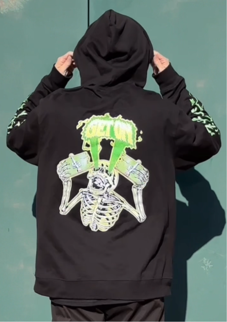 Black Skeleton Hoodie