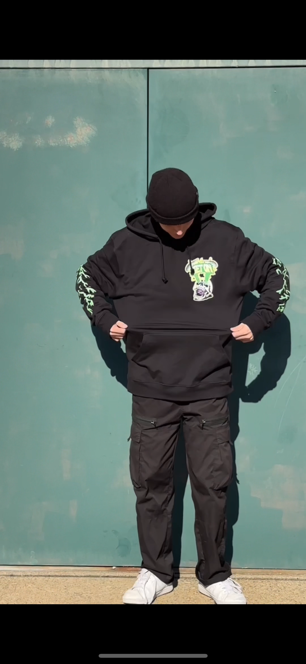 Black Skeleton Hoodie