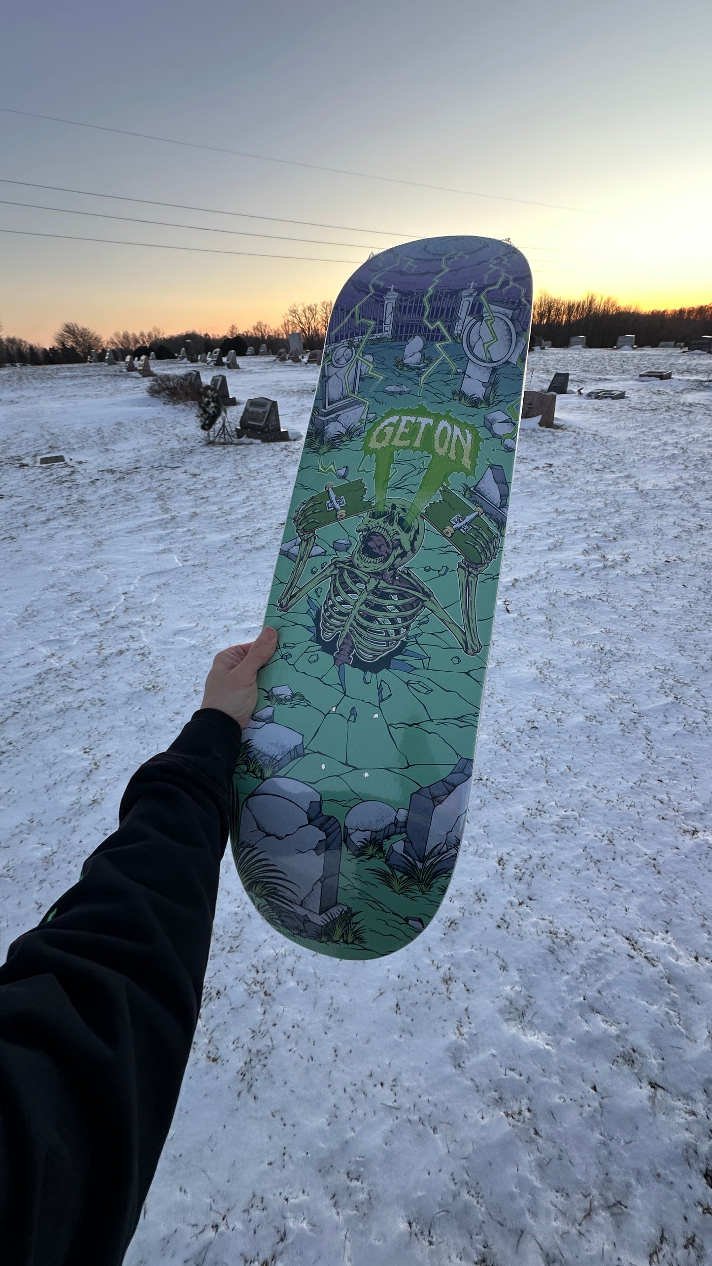 Skeleton Skateboard Deck