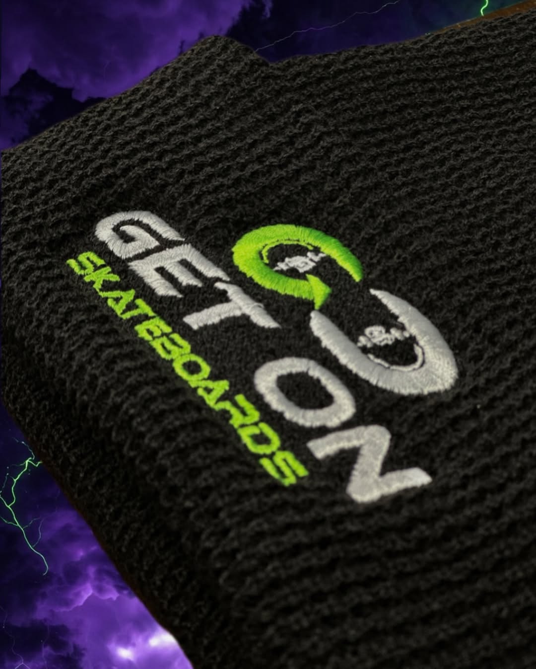 Black Knit Cuffed Beanie