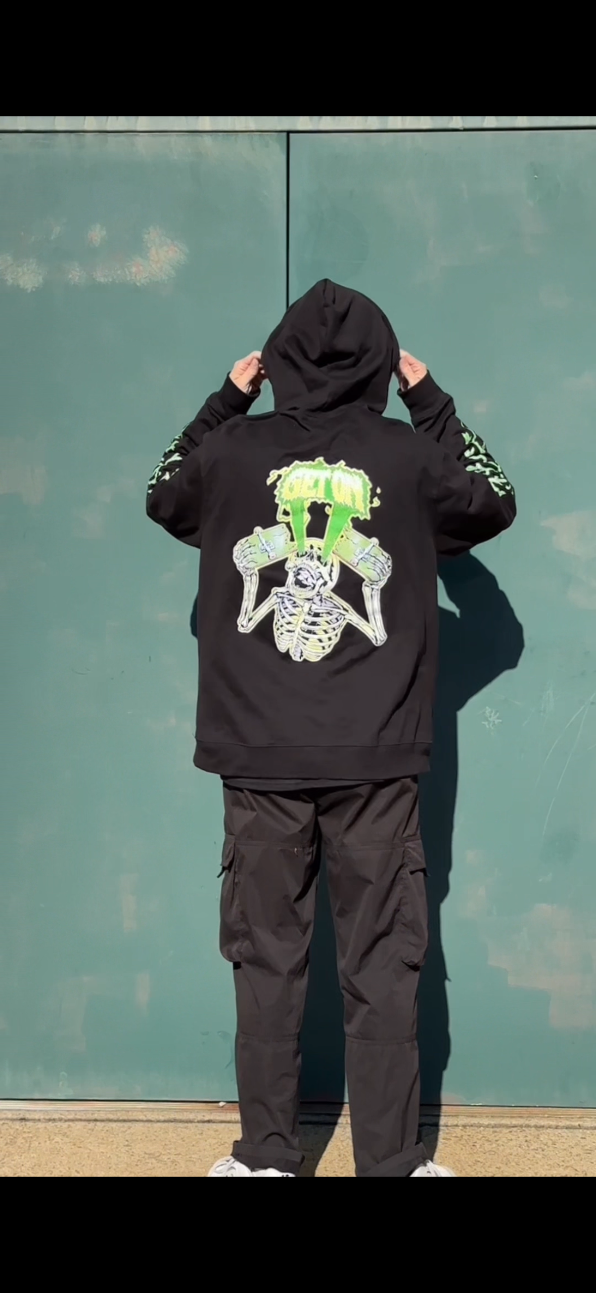 Black Skeleton Hoodie