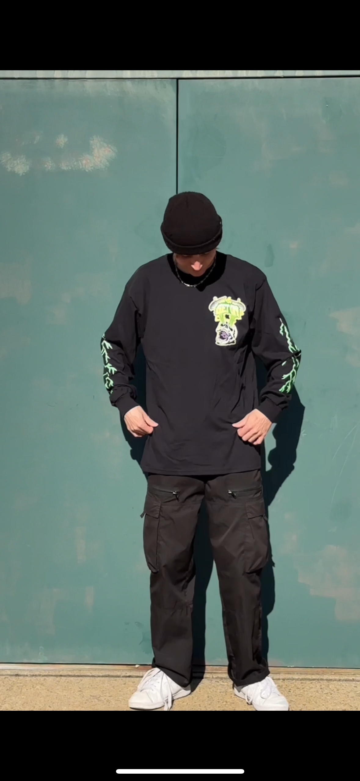 Black Skeleton Long Sleeve