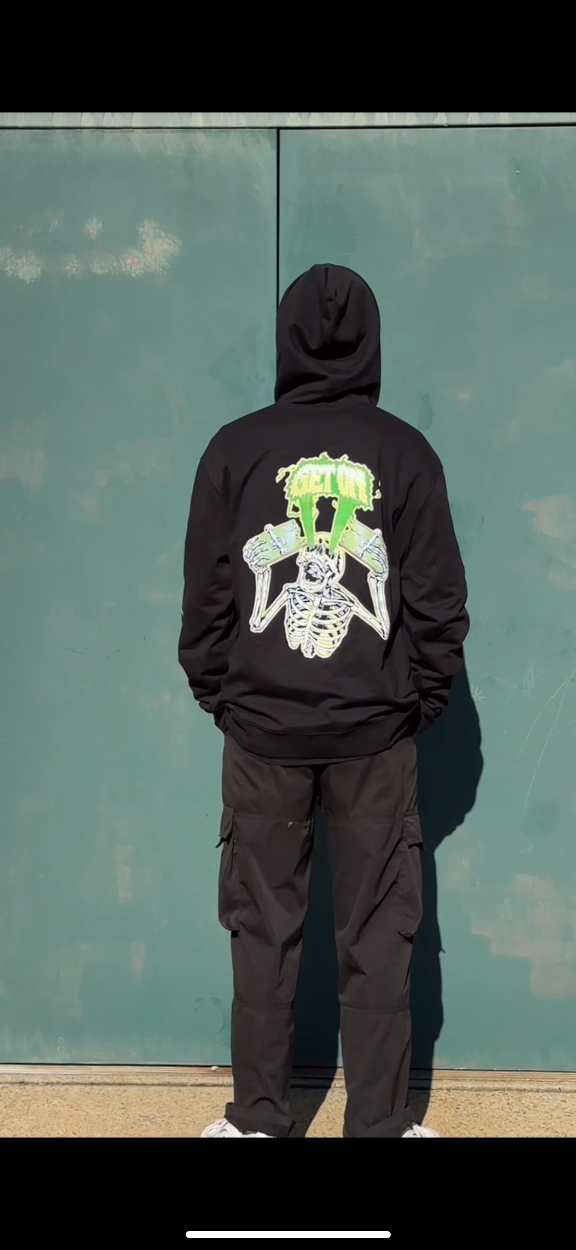 Black Skeleton Hoodie