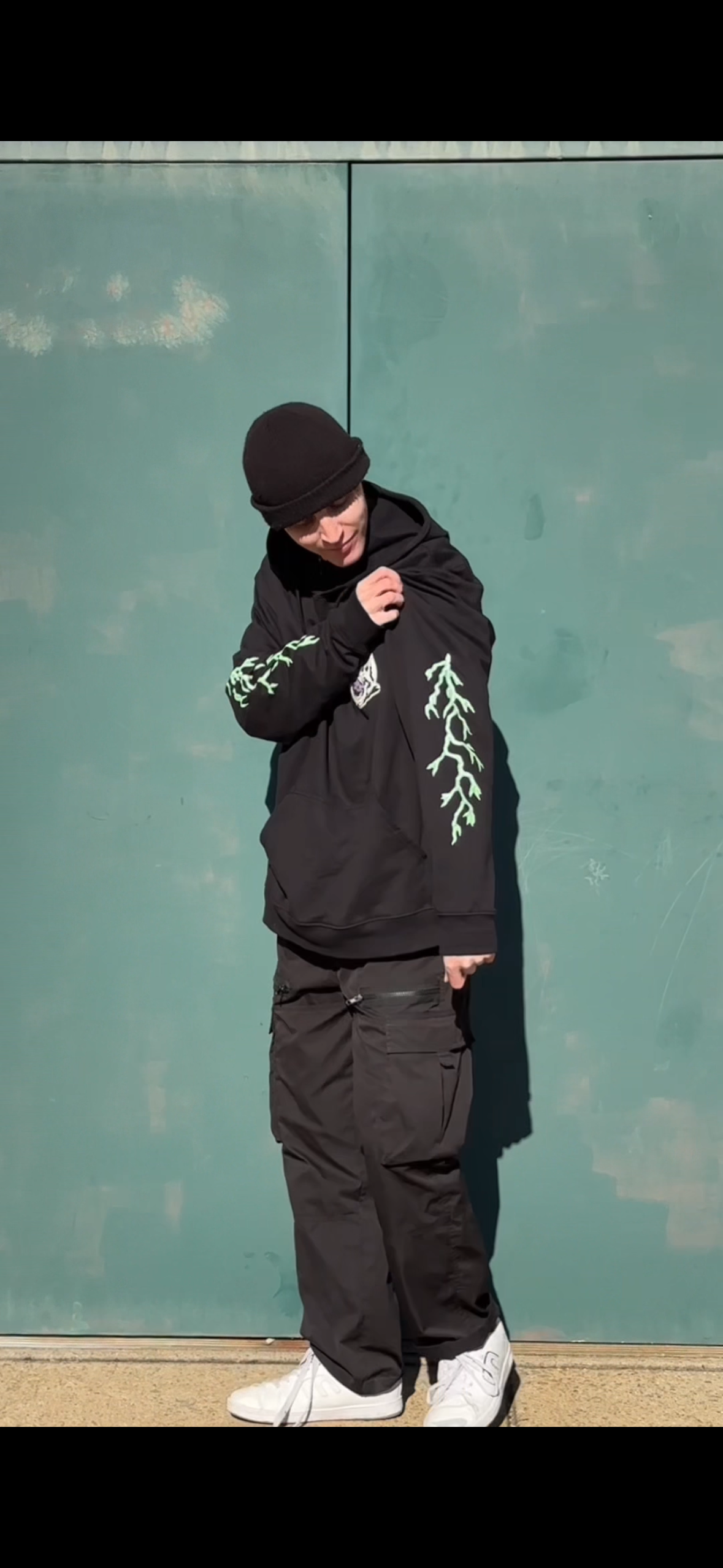 Black Skeleton Hoodie
