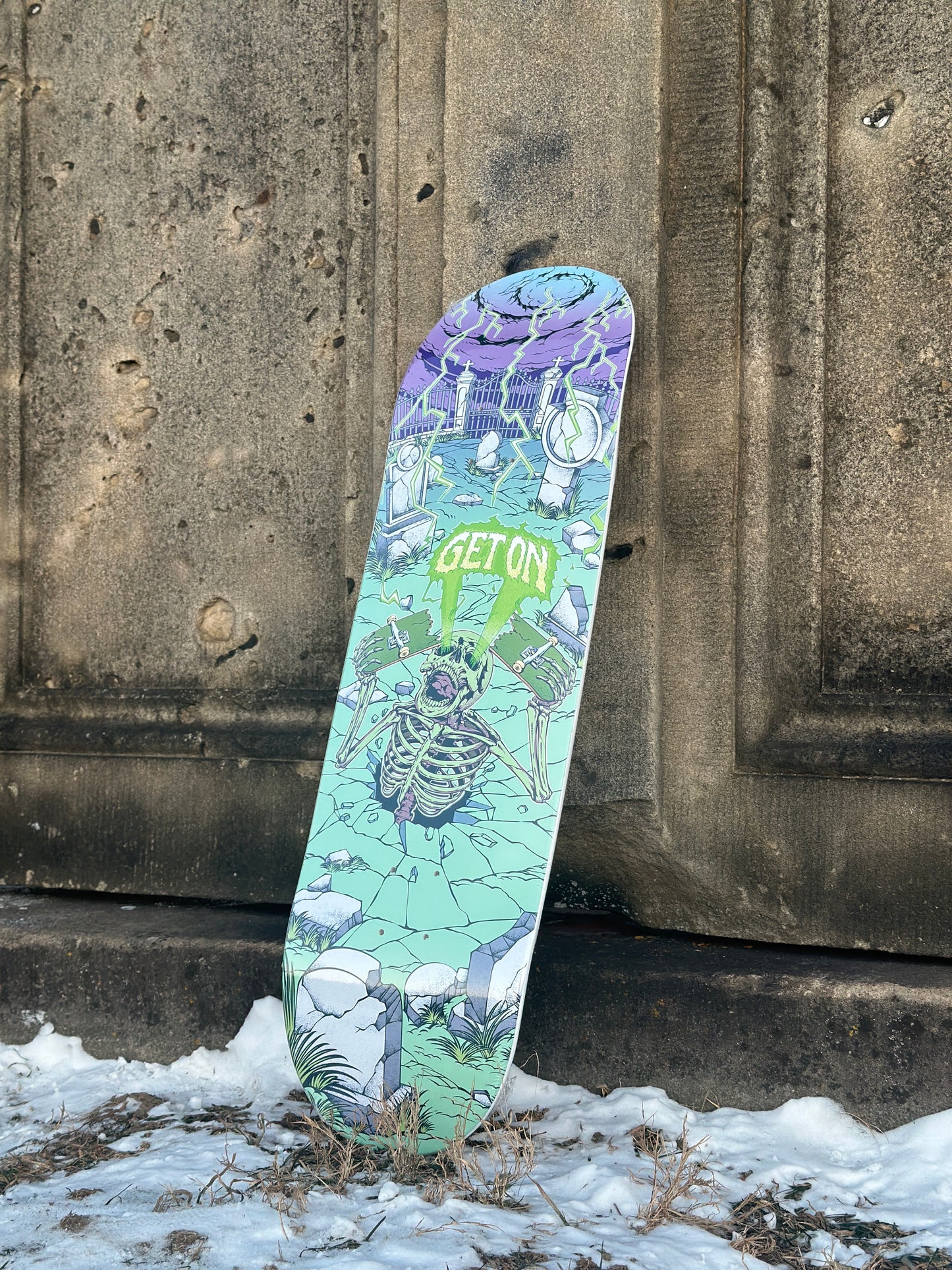 Skeleton Skateboard Deck