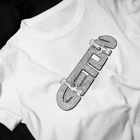 White Woodgrain T-Shirt