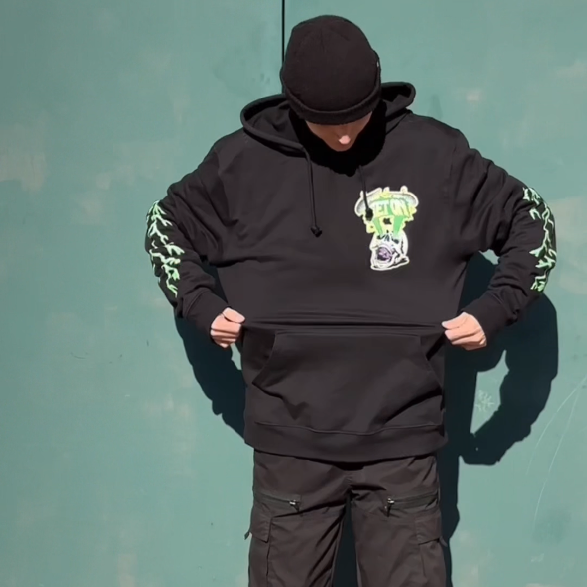 Black Skeleton Hoodie