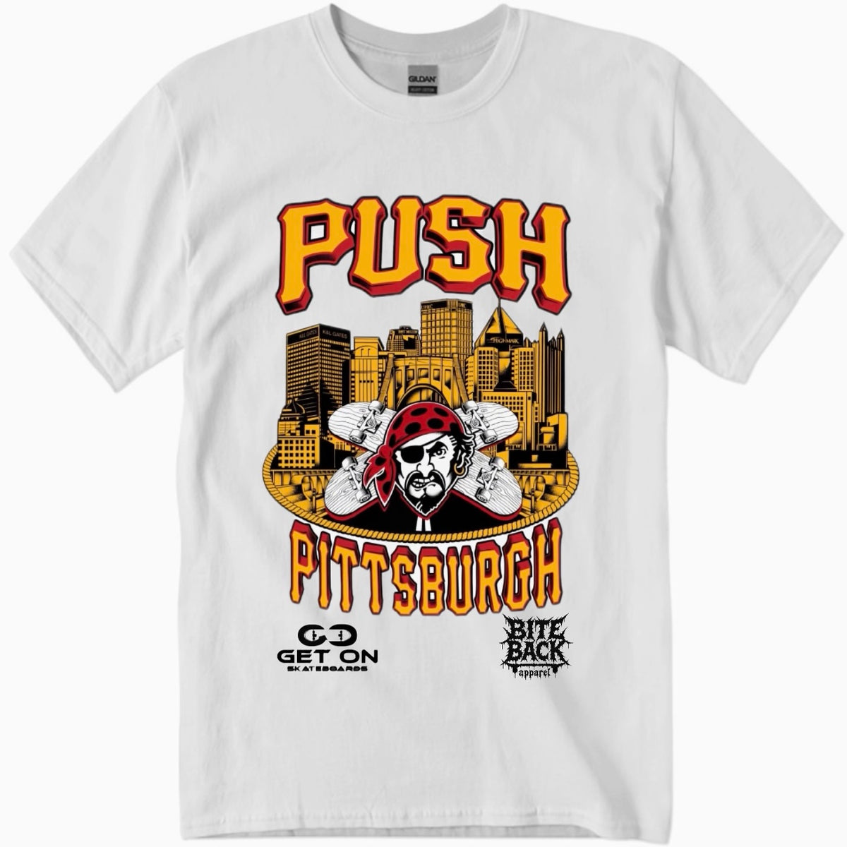 Push Pittsburgh Chest Logo Tee